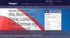 Desktop Screenshot of faergen.dk